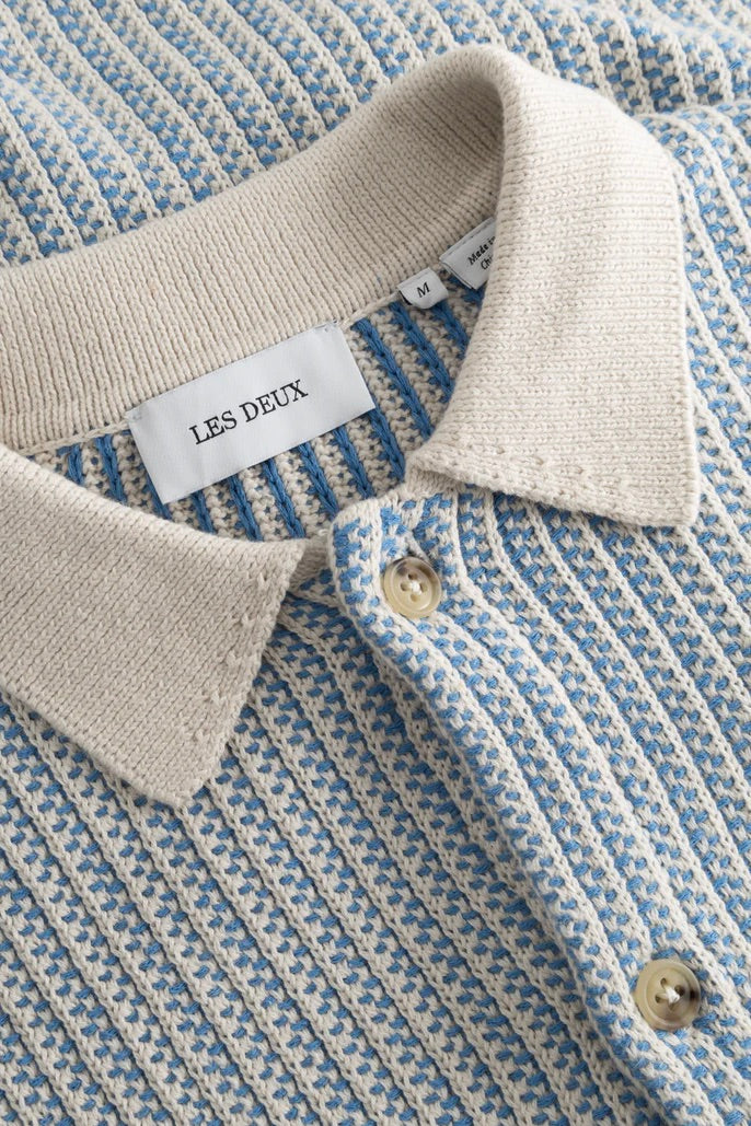 LES DEUX - Easton Knitted SS Shirt - Dale