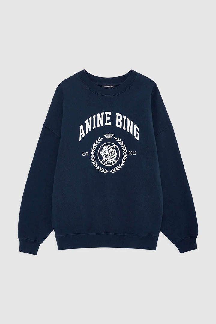 ANINE BING Miles Sweatshirt Collegiate Dark Navy - Dale