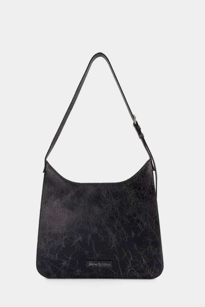 Flat Shoulder Bag Black