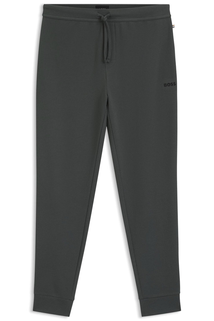 Waffle Pants Cuff Open Green