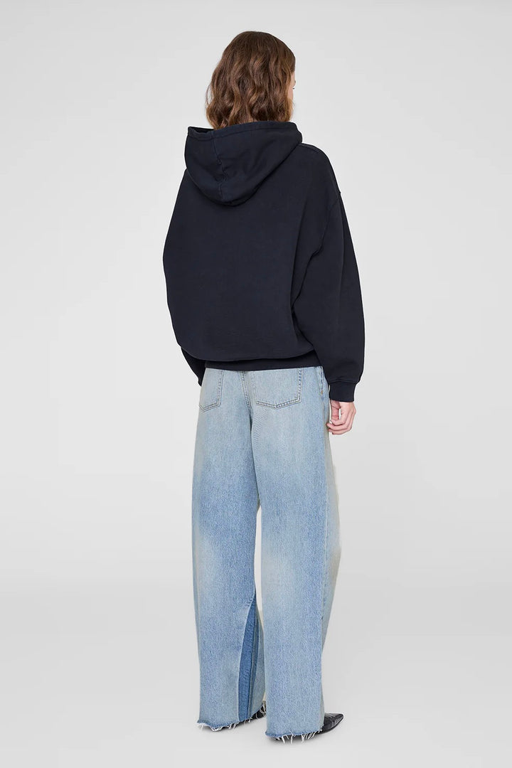 Jaci Hoodie Letterman Vintage Black