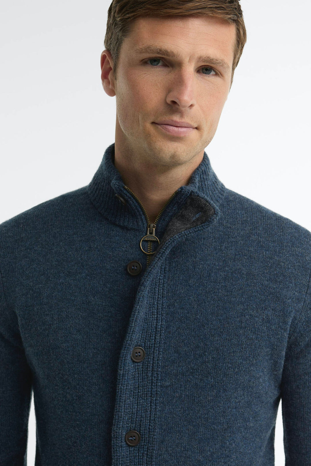 Essential Elbow Patch Jumper Dark Indigo