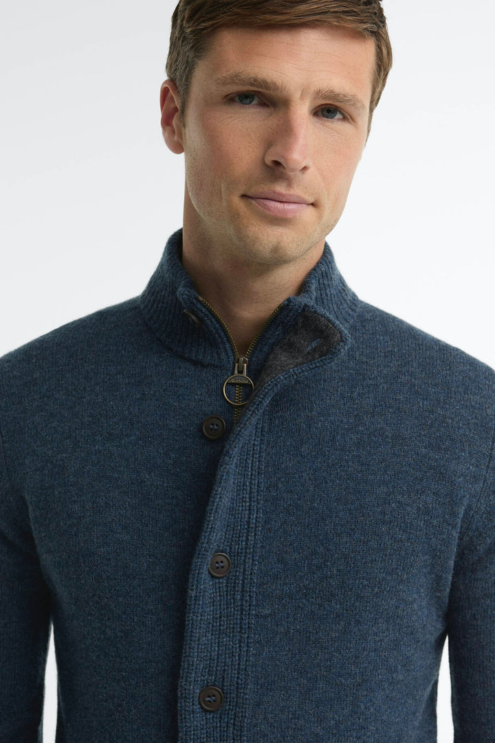 Essential Elbow Patch Jumper Dark Indigo
