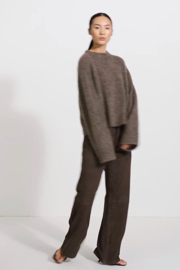 Niclas Short Sweater Brown