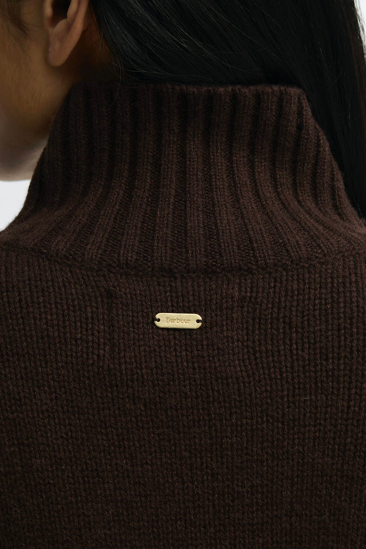 Woodhouse Cashmere-Blend Funnel Neck Jumper Rustic