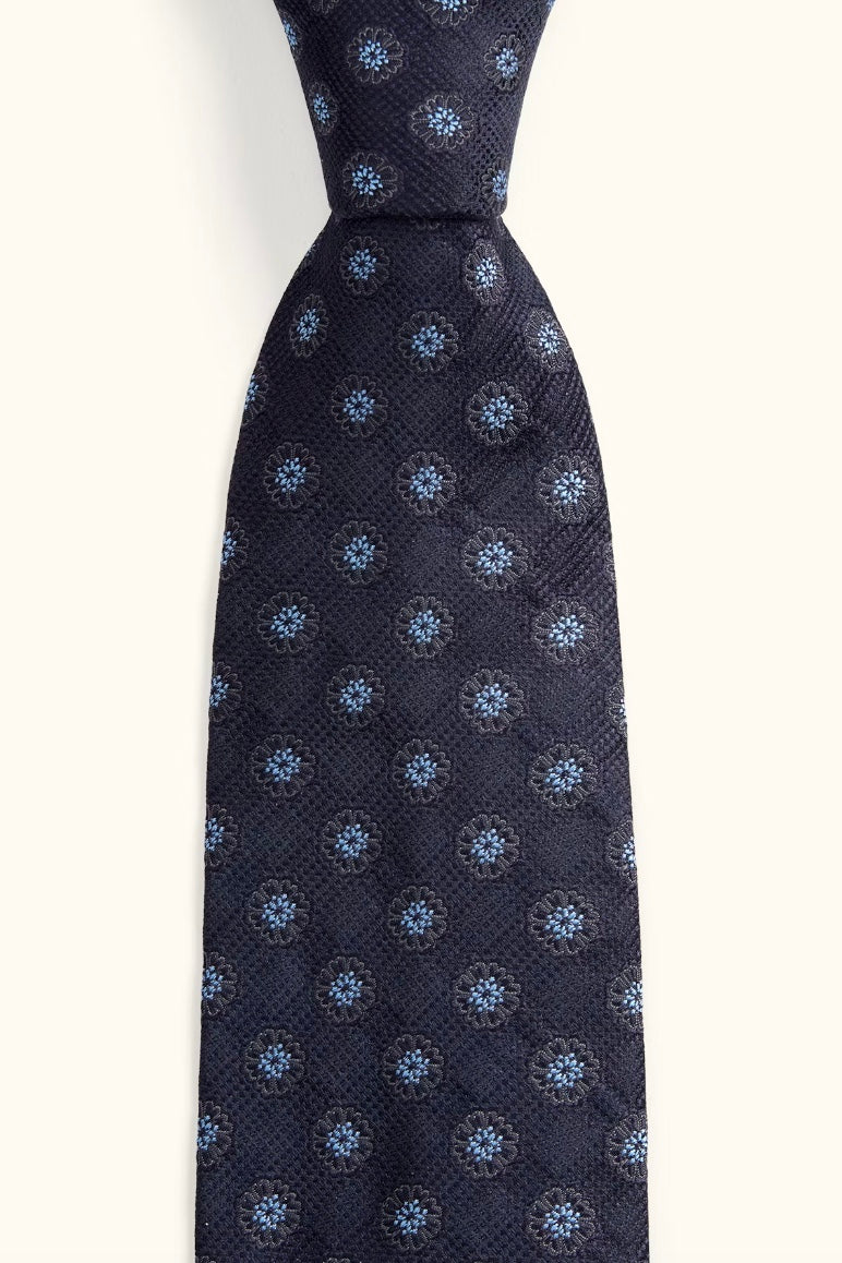 Silk Tie Dark Blue