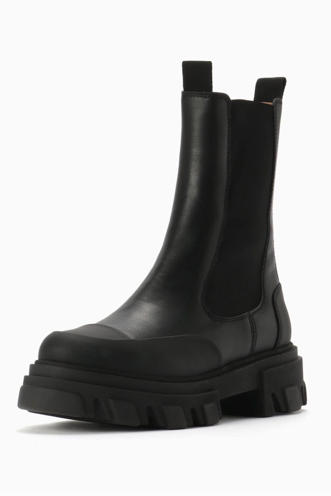 GANNI Cleated Mid Chelsea Boot Black - Dale