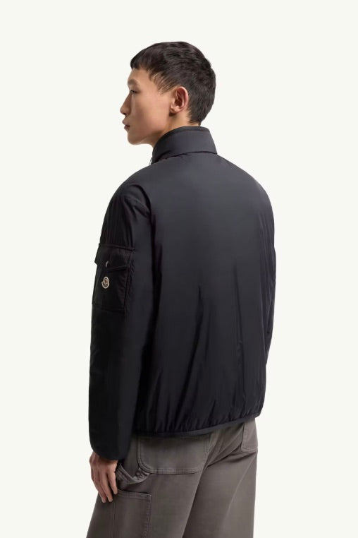 MONCLER Breezes Short Padded Jacket Navy Blue - Dale