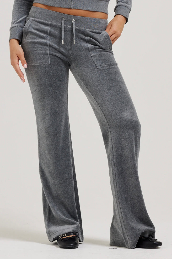 Layla Low Rise Pocket Pant Charcoal Marl