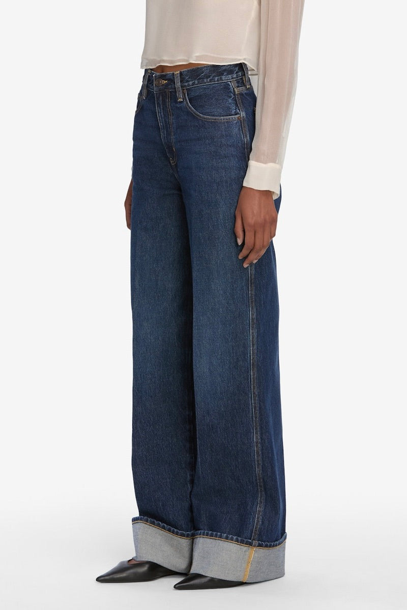 The Cuffed Wide Jeans