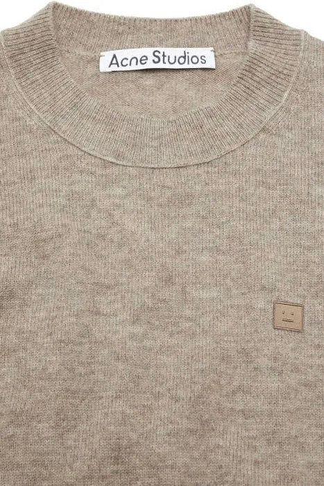 Crew Neck Jumper Yak-Wool Greige Melange