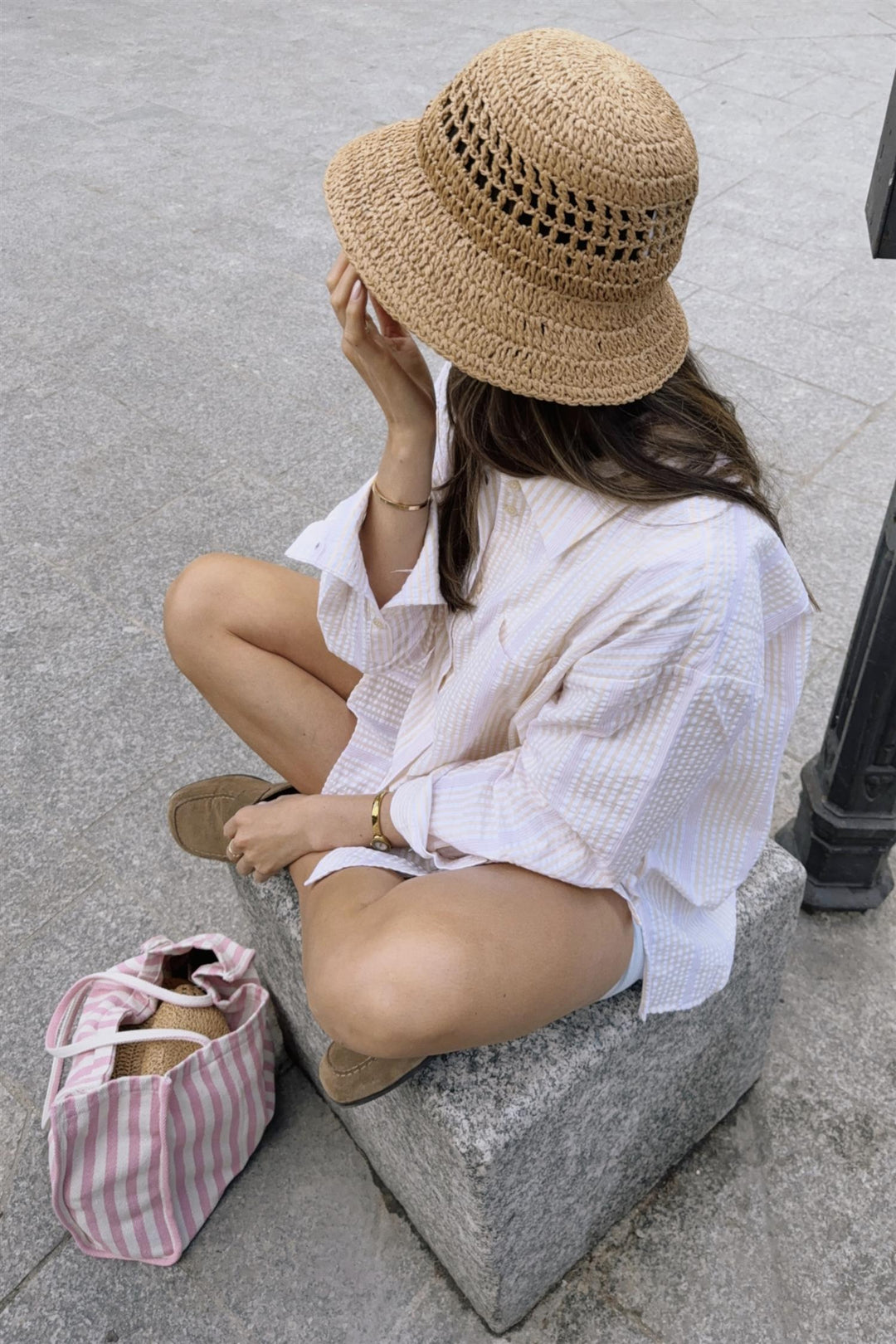 Nell Shirt Lt Yellow Stripe