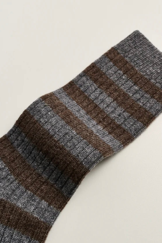 AIAYU Striped Cashmere Sock - Dale