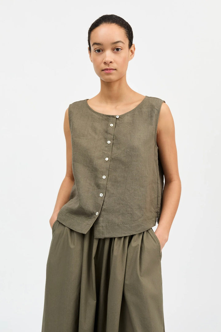 SKALL studio Vetiver Top Khaki - Dale