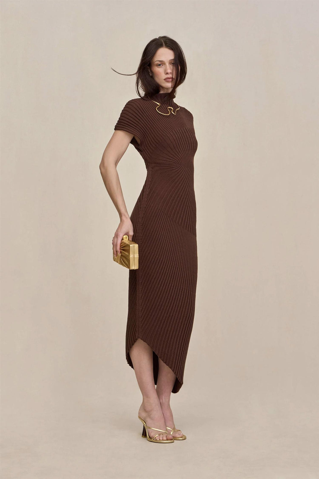 Chrysta Knit Dress Java
