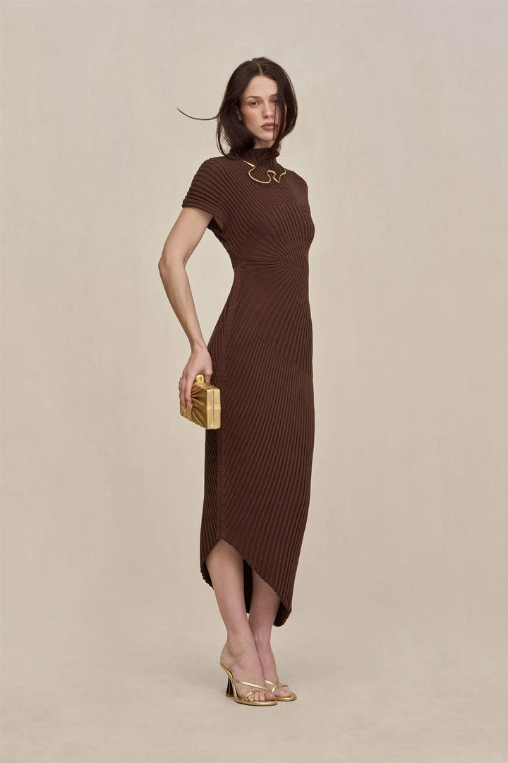 Chrysta Knit Dress Java
