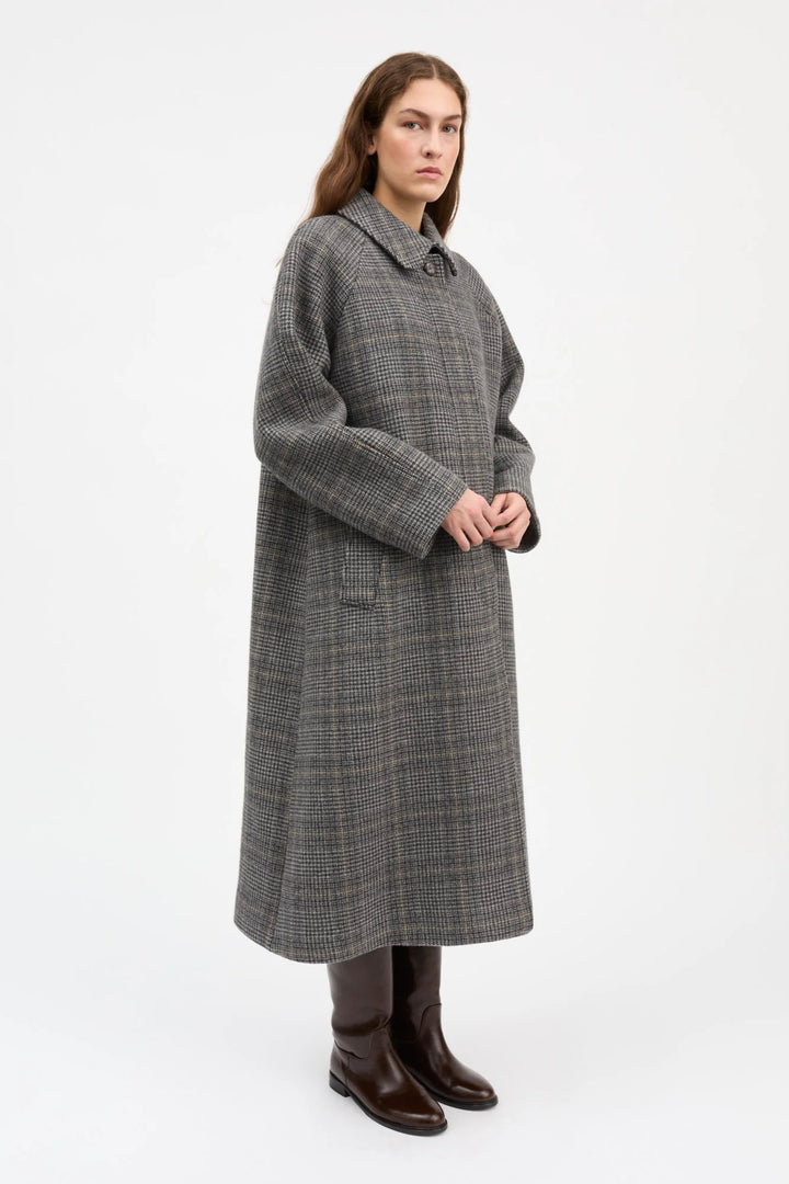 Mary Coat Grey Check