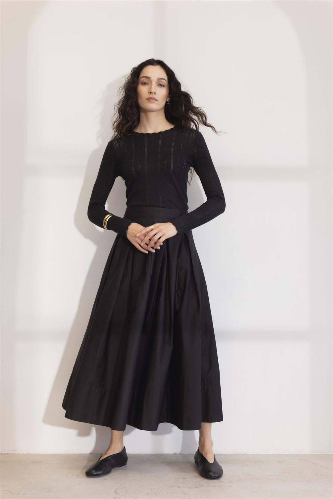 Vilja Maxi Skirt Black