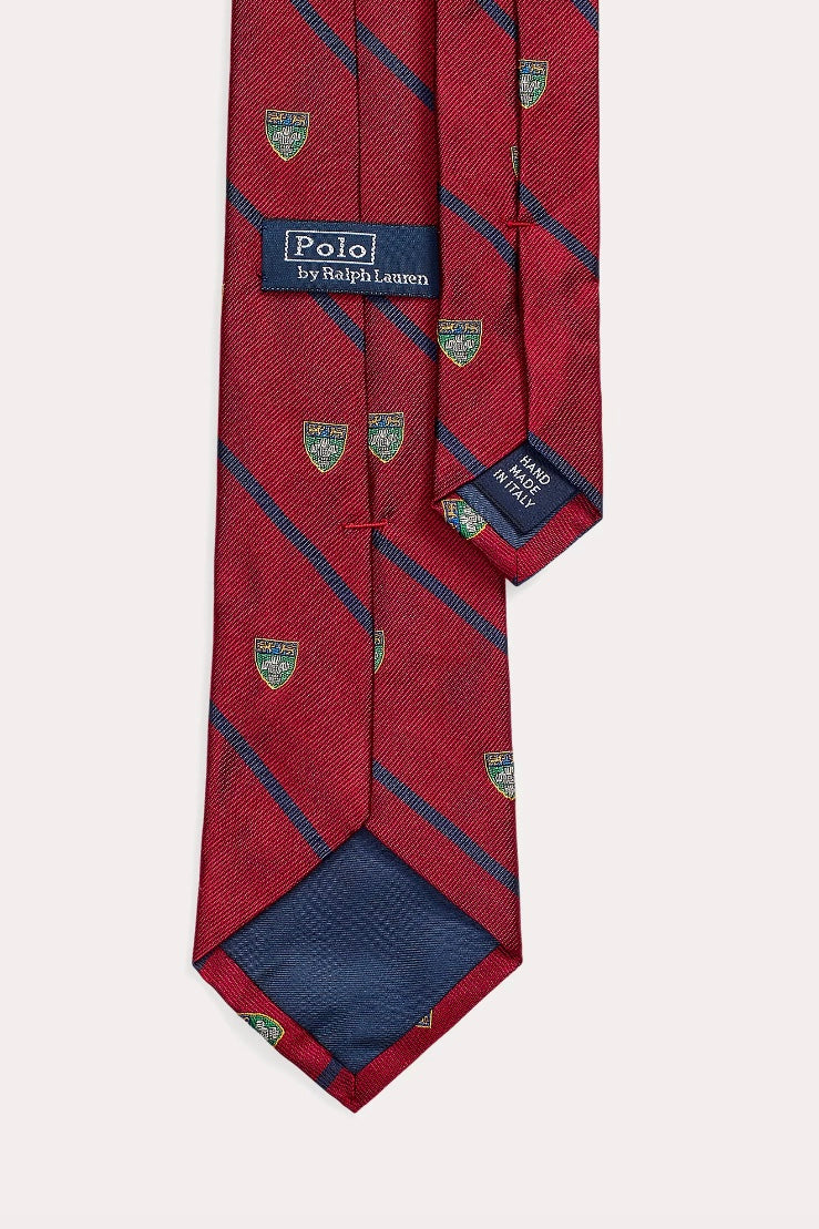 POLO RALPH LAUREN - Striped Silk Repp Narrow Club Tie - Dale