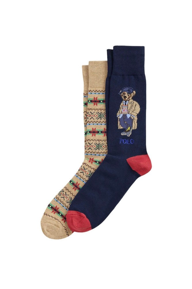 Cotton Bear Crew Sock 2 Pack