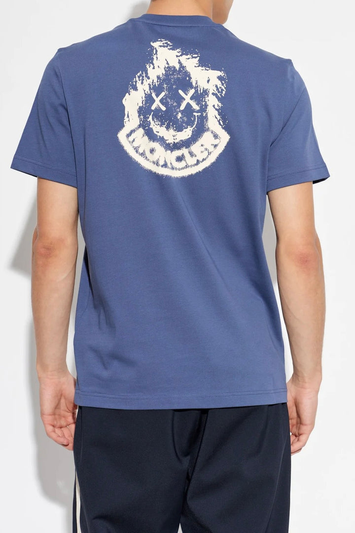 Logo Cotton T-Shirt Blue