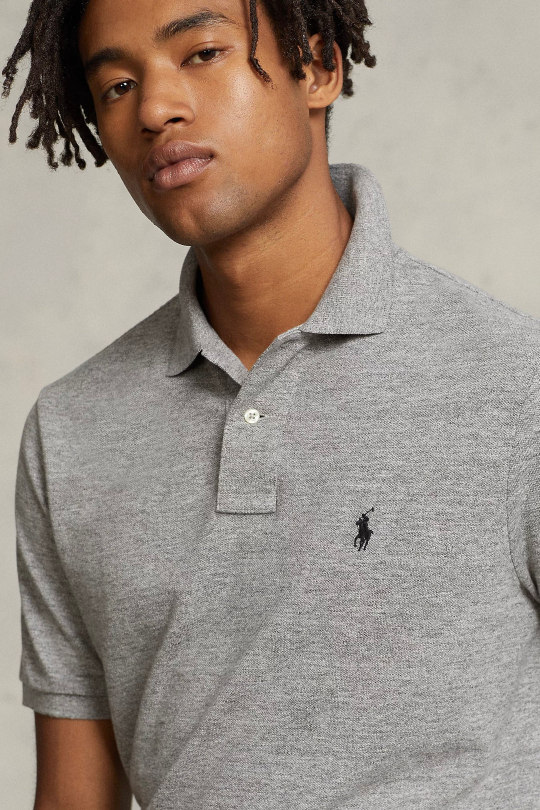 POLO RALPH LAUREN The Iconic Mesh Polo Shirt Canterbery Heather - Dale