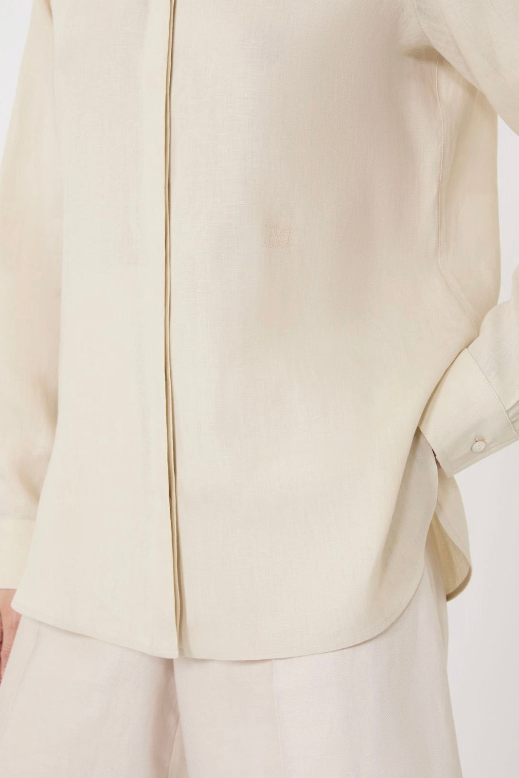 Linen Canvas Shirt Beige