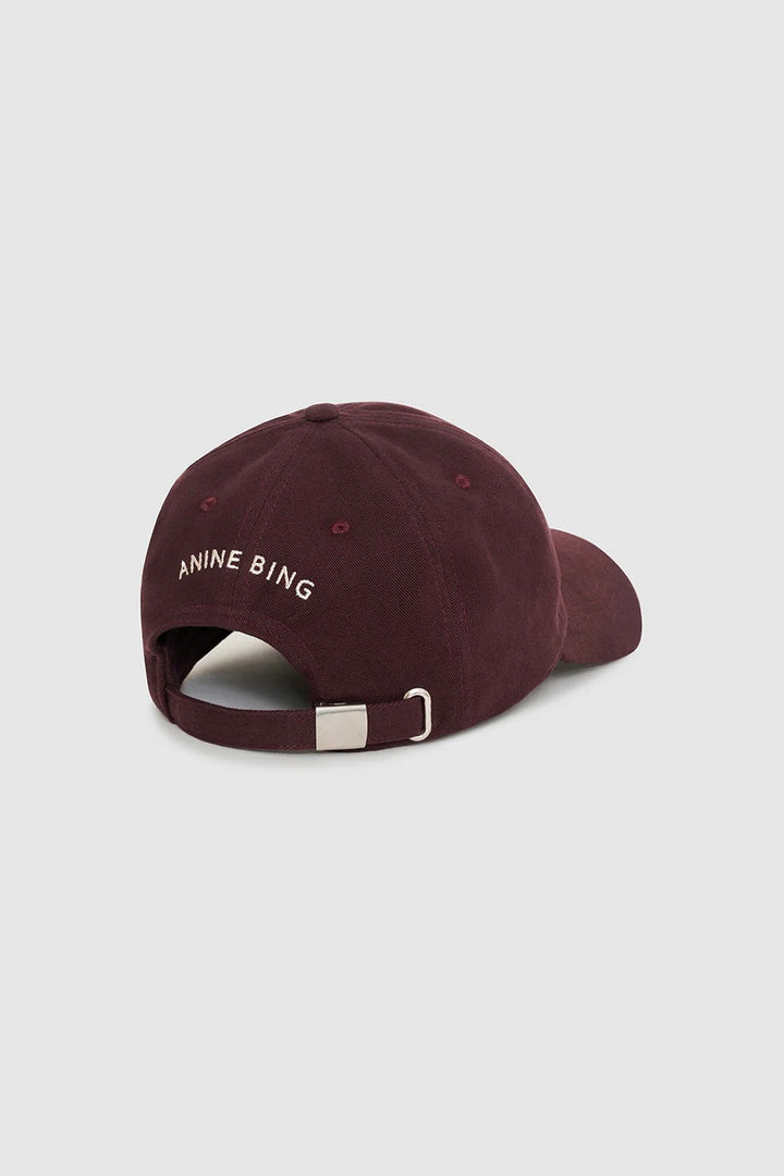 Jeremy Baseball Cap Letterman Dark Burgundy