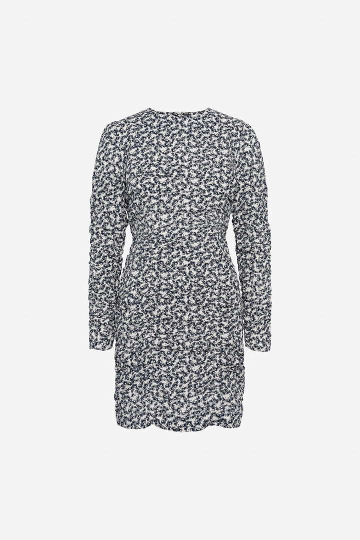 Alessia Dress Navy Rosehip Print