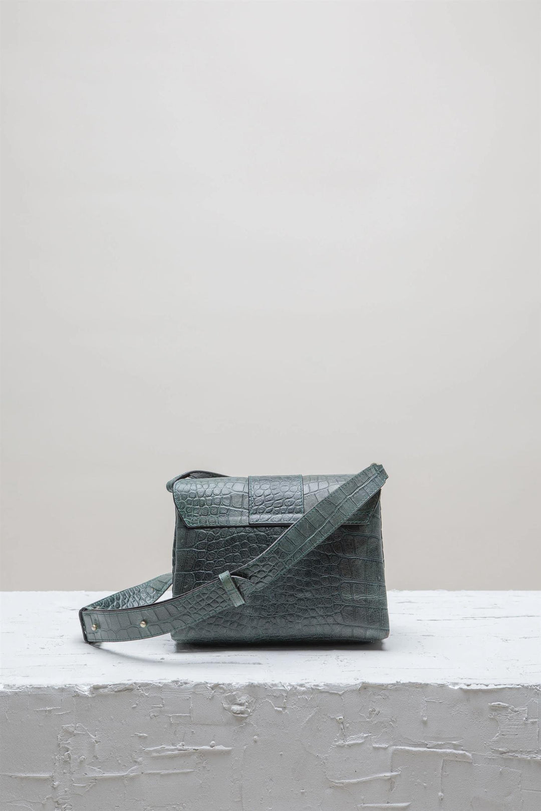 Nami mini Green Gabels Croco Cross-body Bag