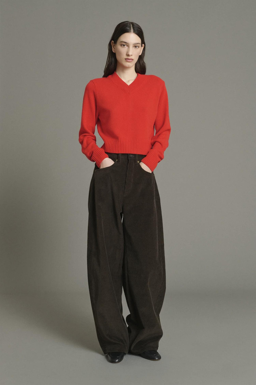 Gunther Corduroy Trouser Marron Fonce
