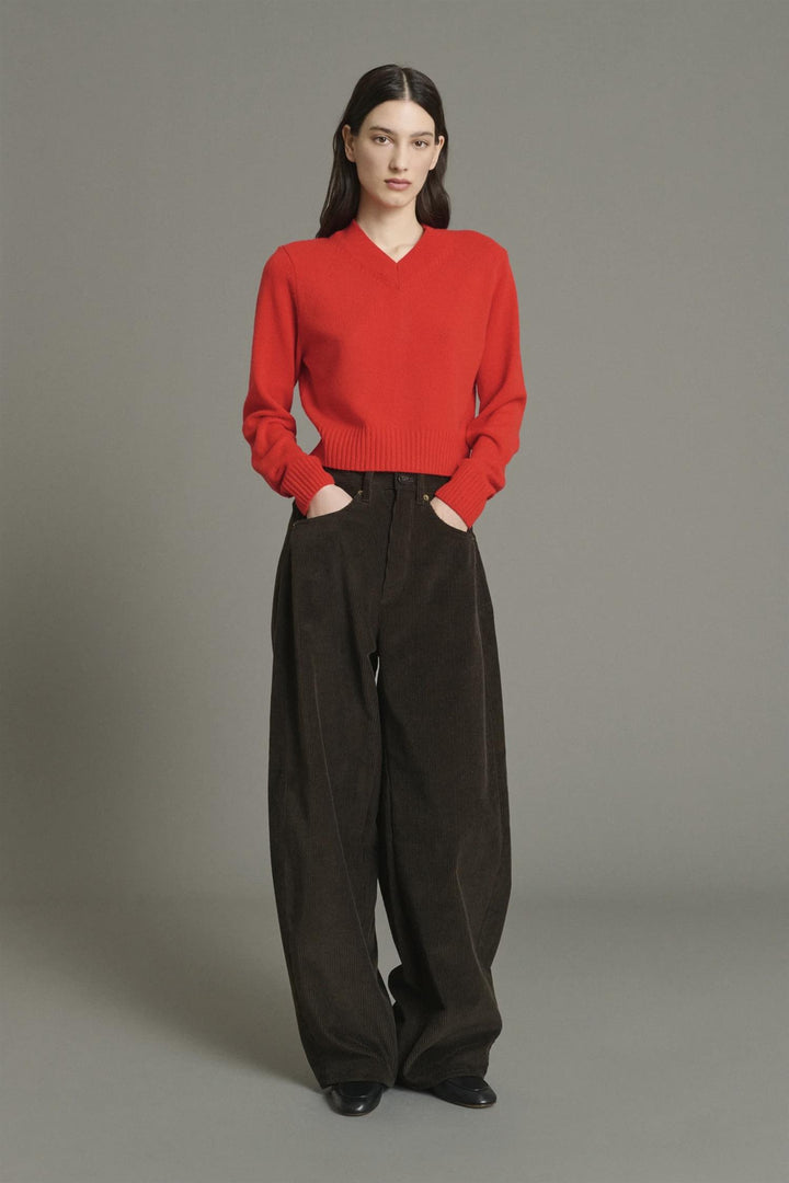 Gunther Corduroy Trouser Marron Fonce
