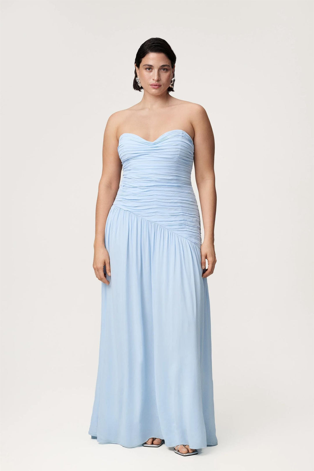 Lima Bandeau Dress Light Blue