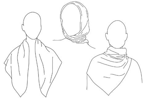 LE SCARF Leo Scarf Grey 80x80 - Dale