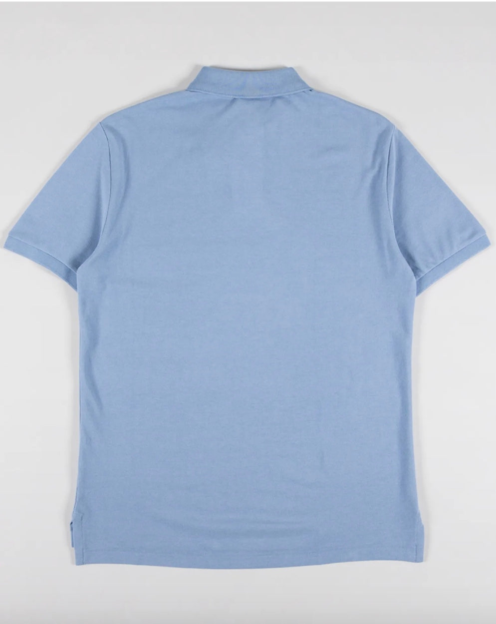 Basic Mesh Short Sleeve Polo Shirt Vessel Blue