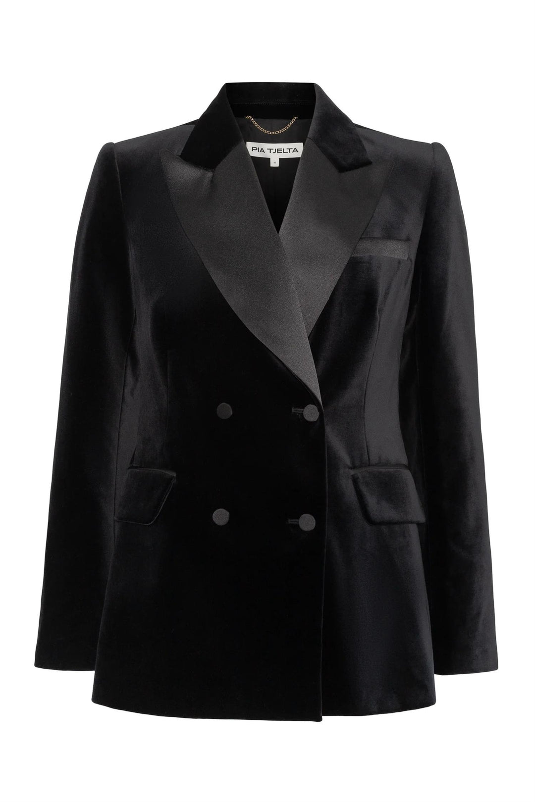 Francis Velvet Blazer Black