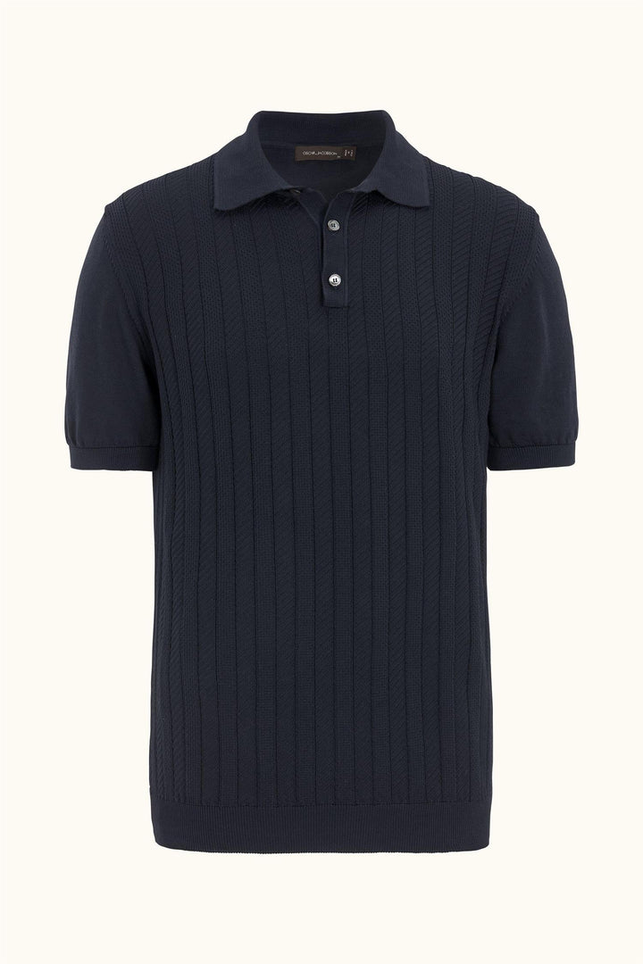 Barto Stripe Poloshirt Night Blue