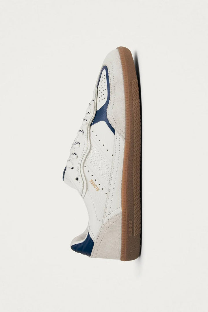 Tb.490 Rife Grain White Navy Leather Sneakers