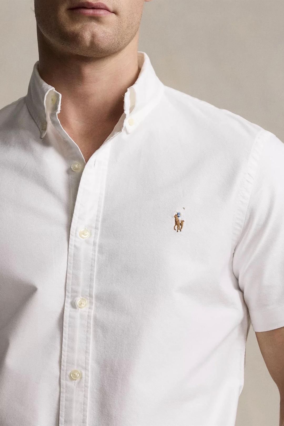 POLO RALPH LAUREN Custom Fit Oxford Shirt White - Dale