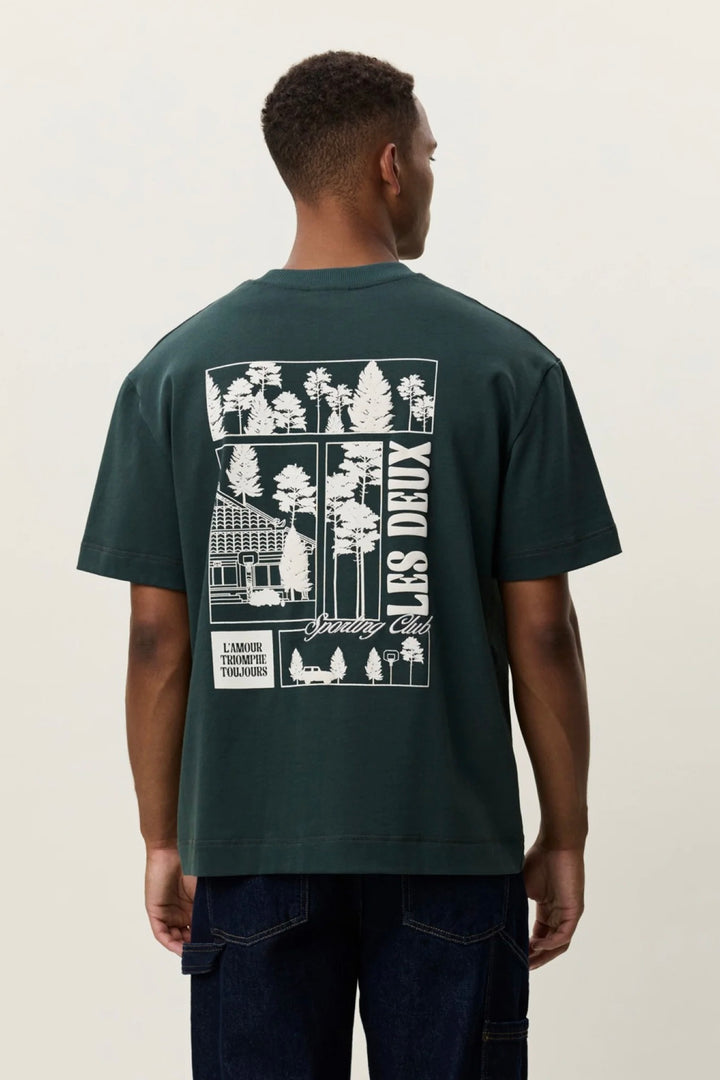 Woods Heavyweight T-Shirt Darkest Spruce Green