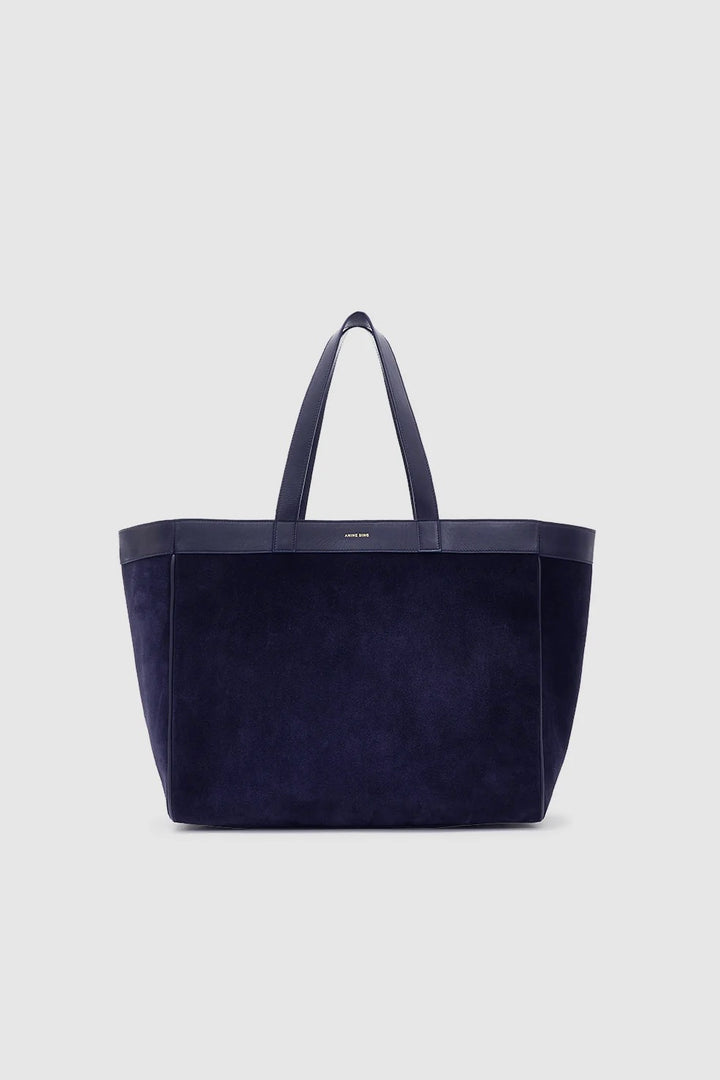 ANINE BING Medium Rio Tote Navy Suede - Dale