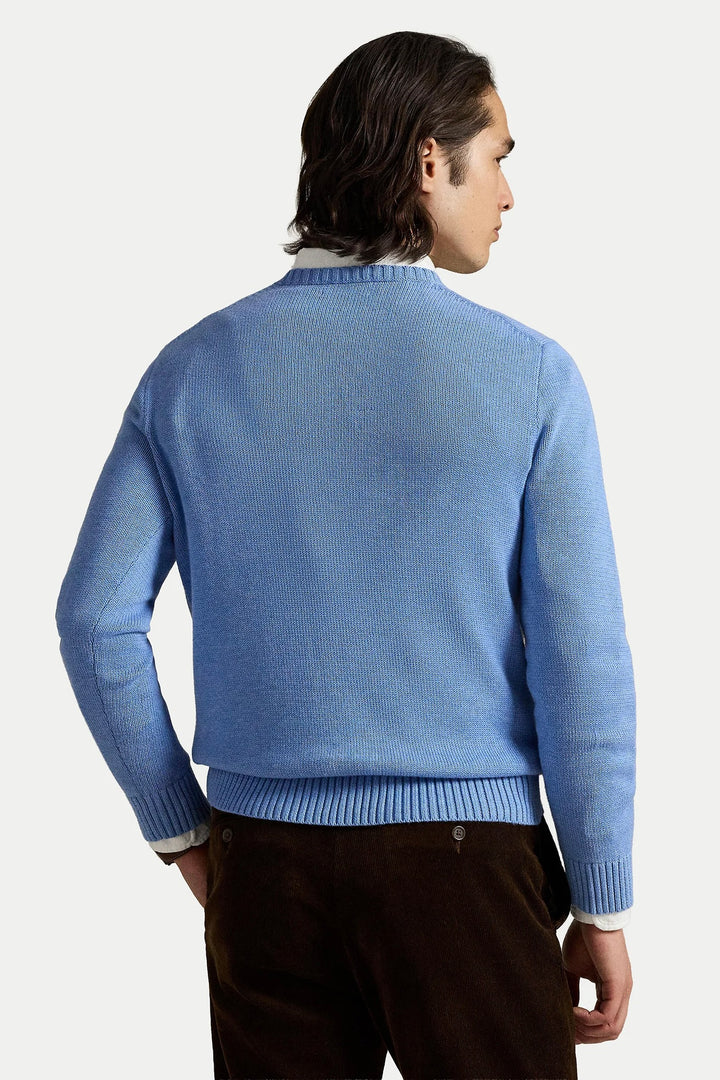 Long Sleeve Cotton Jumper Soft Royal Heather