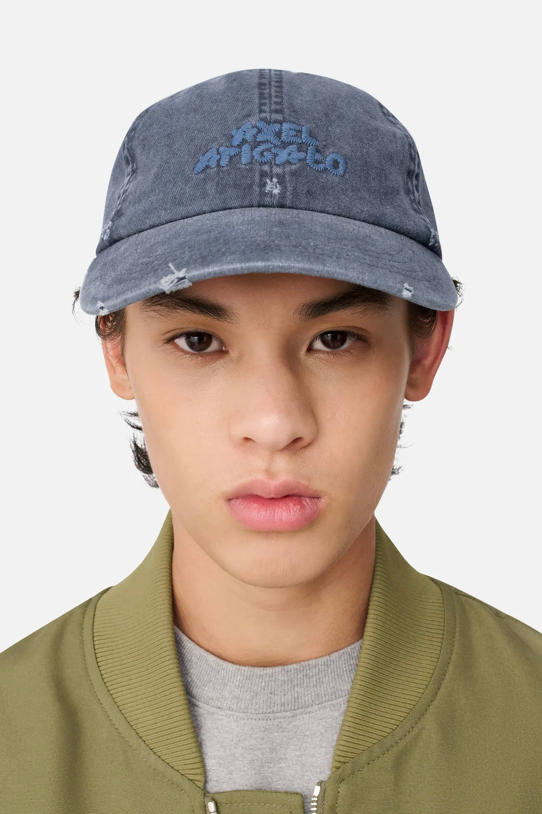 Floral Washed Cap Navy