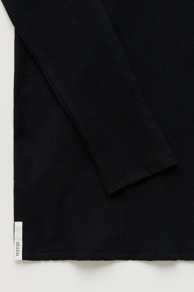 Gentle Cashmere Long Sleeve Black
