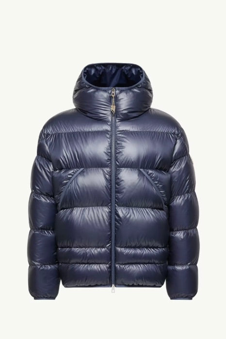 Anapo Hooded Mid-Length Down Jacket Dusty Blue