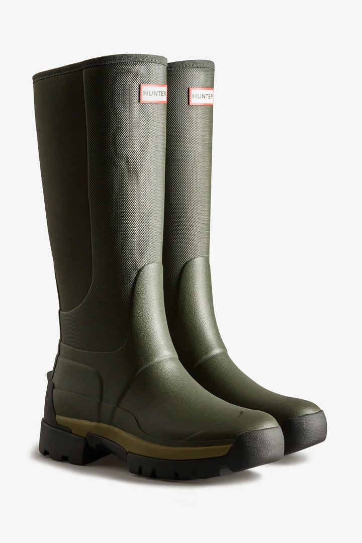 Balmoral Tall Neoprene Hybrid Boot Women Dark Olive