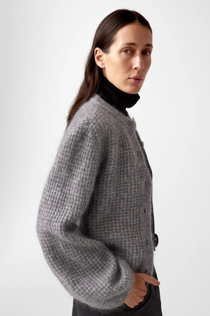 Sofia Mohair Cardigan Grey Melange