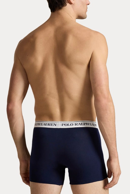 Stretch Cotton Boxer Brief 3-Pack Navy