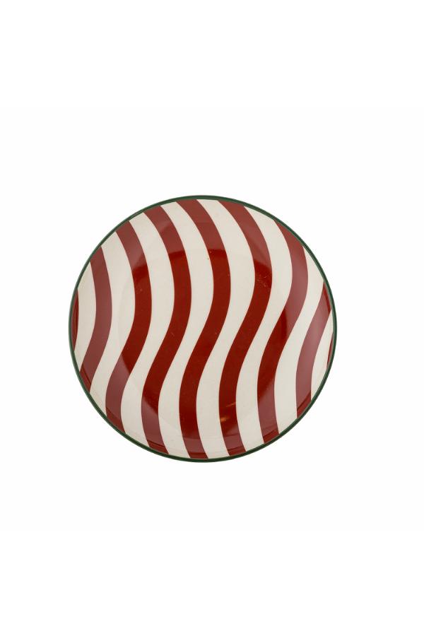 Jolly Plate Red Stripe