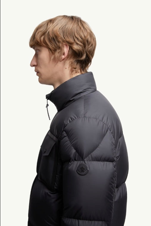 Chinon Square-Quilted Short Down Jacket